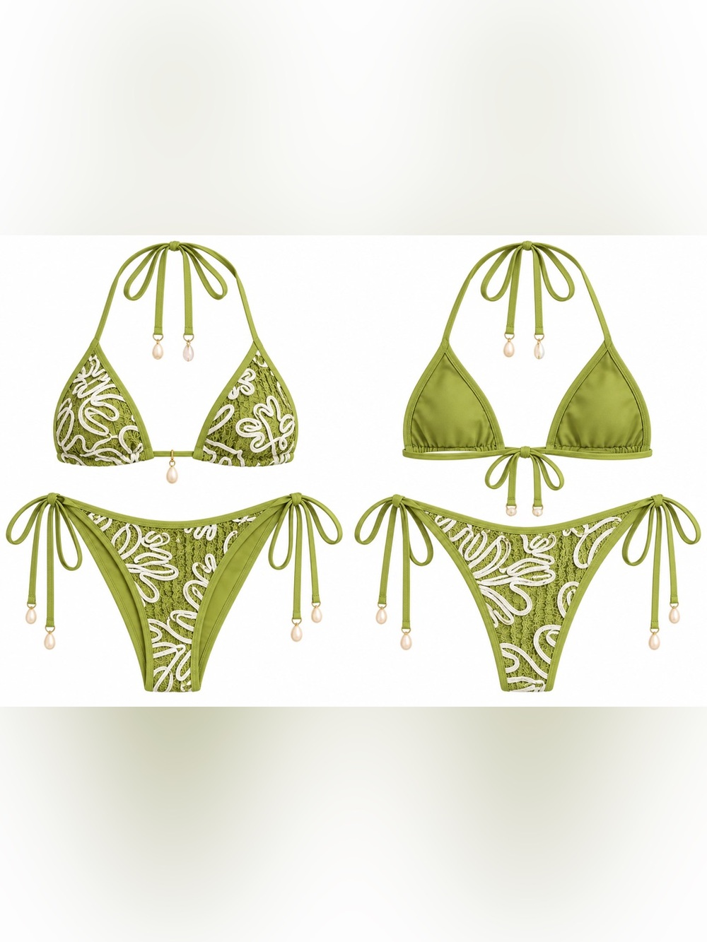 ZAFUL Crochet Bikini Set